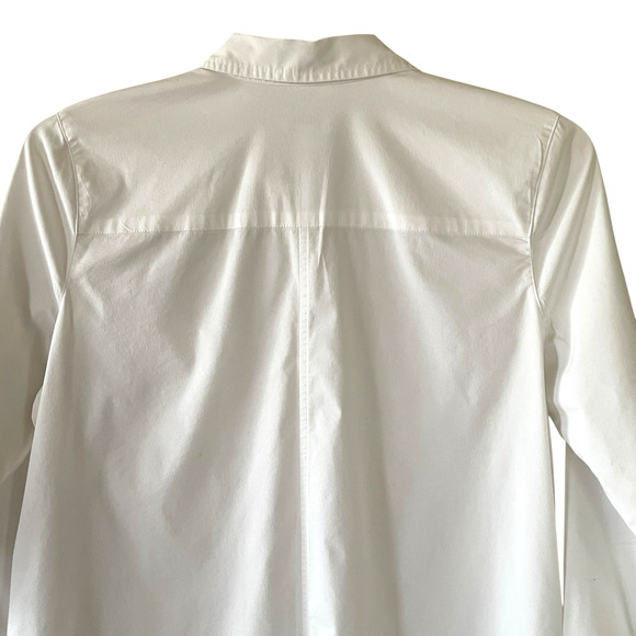 J.JILL White Shirt Collection Size Medium Long Sleeve Button-Up Classic Top - Picture 5 of 8